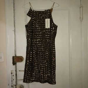 Gold sequin Mestiza dress! Brand new with tags